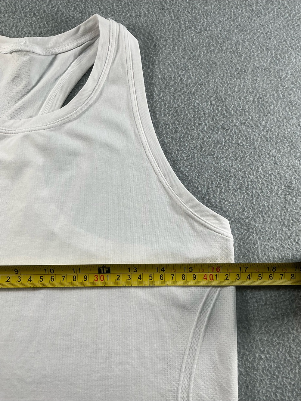 CRZ YOGA White Racerback Athletic Tank Top Women’s M Seamless Activewear - Picture 6 of 9